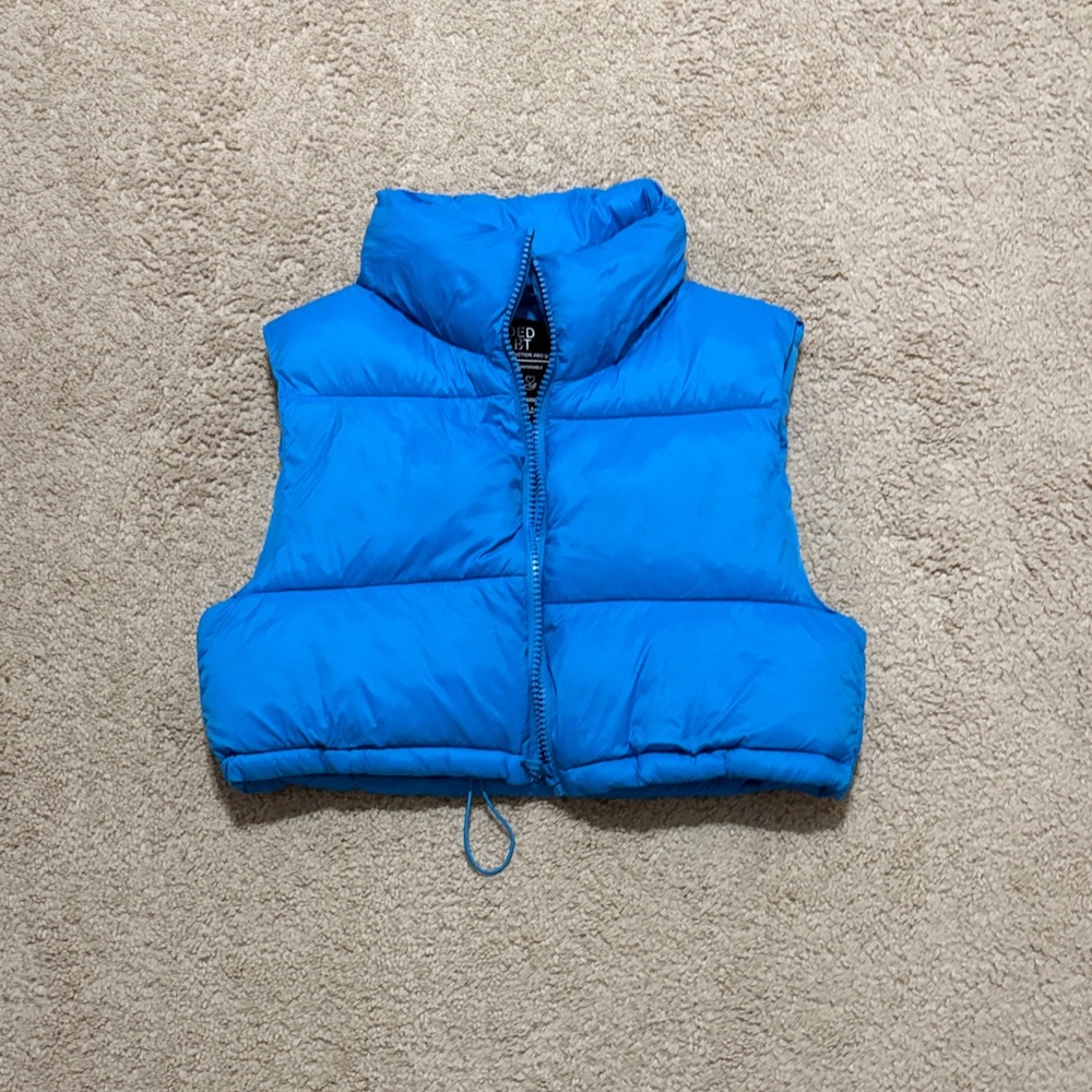 Stradivarius Bright Blue Padded Jacket